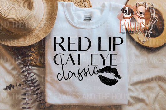 Red Lip Cat Eye Classic Single Color
