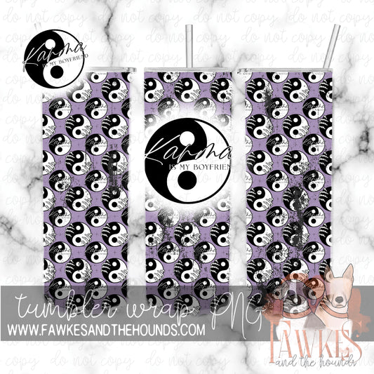 Karma Grunge Tumbler Wrap