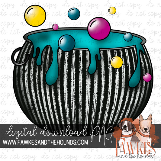 Blue Cauldron Full Color Digital Download