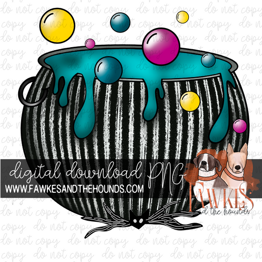 Bowtie Cauldron Full Color Digital Download