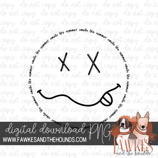 Smells Like Summer Single Color Digital Download