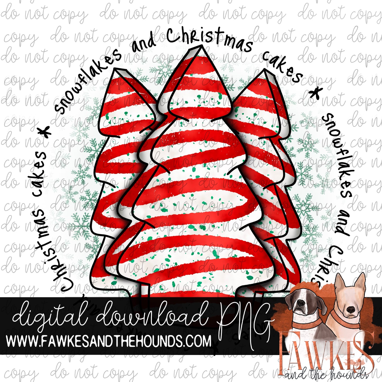 Snowflakes and Cakes Full Color