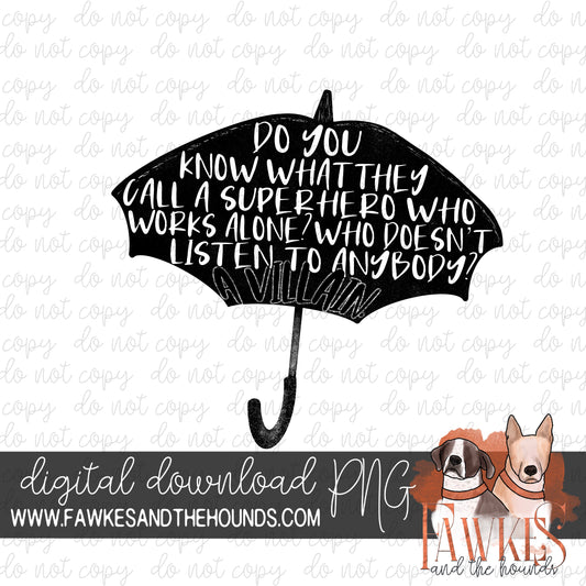 Umbrella Single Color Digital Download