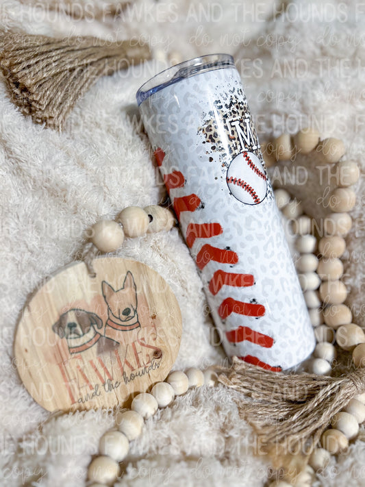 Mama of a Baller Baseball Tumbler Wrap