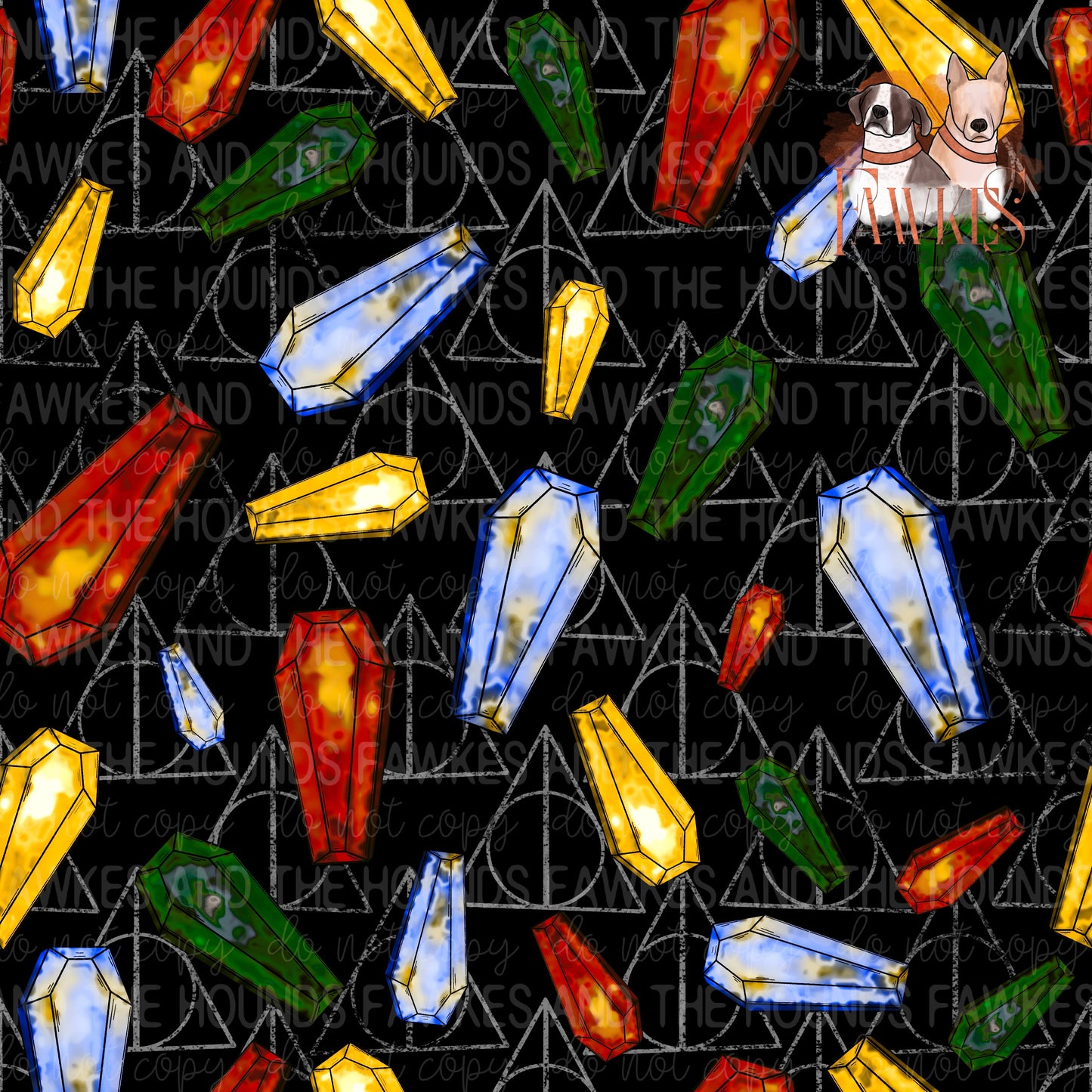 Coffin Black Seamless