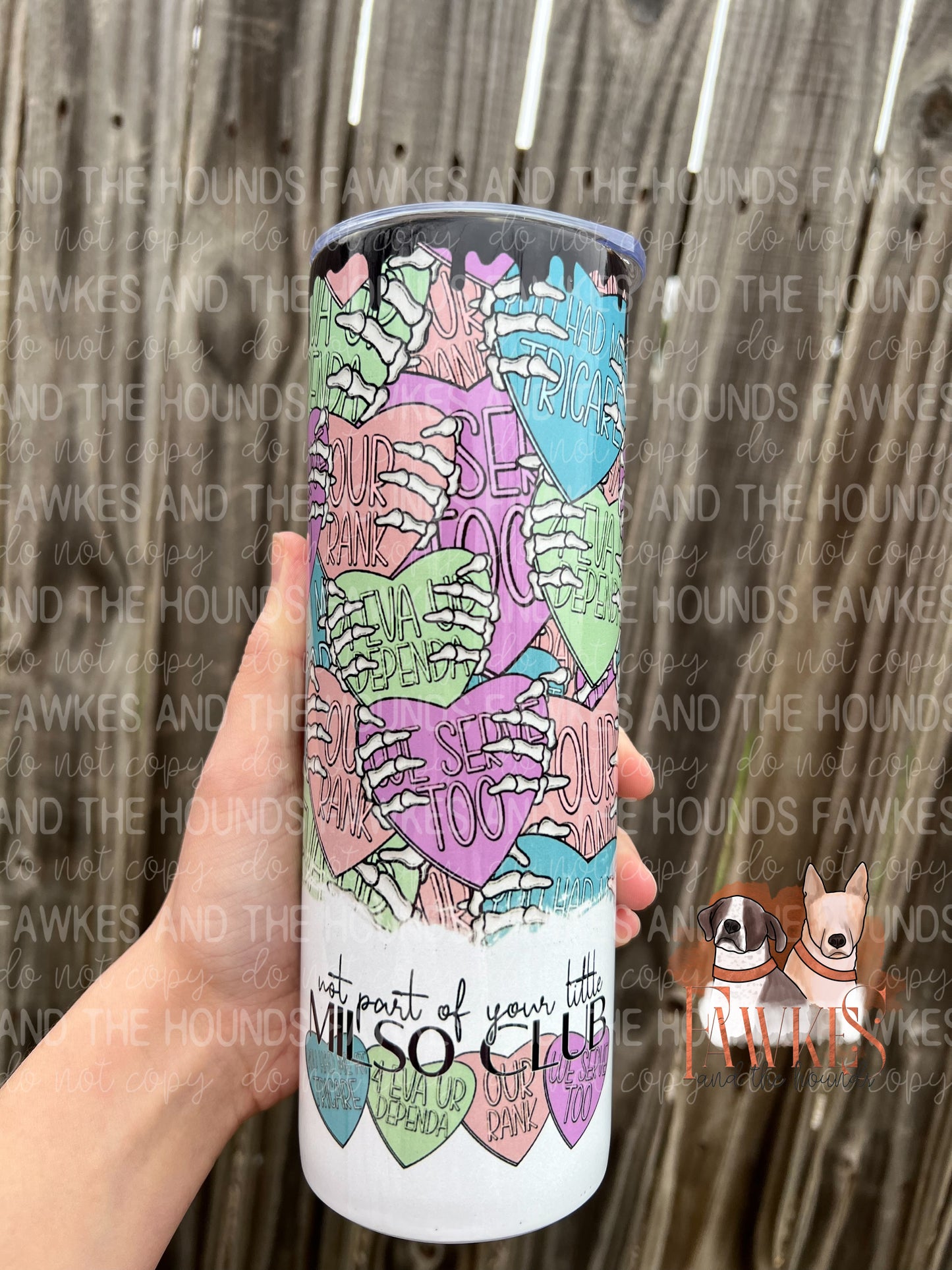 Milso Club Dependa Heart Sublimation Tumbler