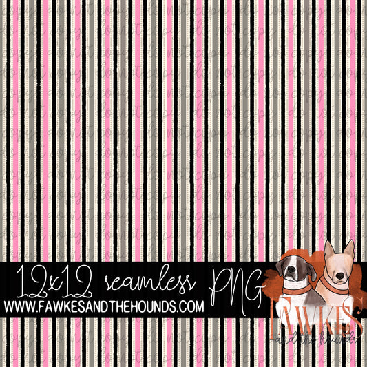 Pink Pumpkin Stripes Coordinating Seamless